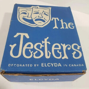 Vtg The Jesters Set of 4 Shot  Glasses.